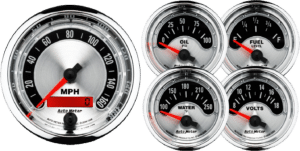 1202 AutoMeter American Muscle 5 Gauge Kit (3 3/8" & 2 1/16")