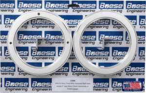 1954-1955 Chevy Truck Billet Aluminum Gauge Panels for 5" Quads (Auto Meter, Classic Instruments or Dolphin)