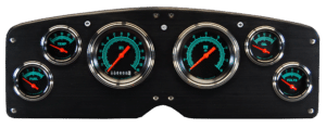 1954-1955 GMC Truck Aluminum Gauge Panel w/ Classic Instruments Gauges