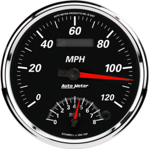 1291 Auto Meter Designer Black II 5" Speedometer/Tachometer Combo Gauge (120 MPH / 8,000 RPM)