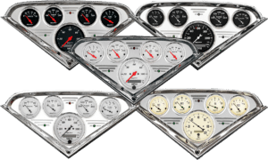 1955-1959 Chevy Truck Billet Aluminum Gauge Panel w/ Auto Meter Street Rod series gauges