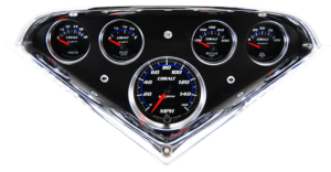 1955-1959 Chevy Truck Billet Aluminum Gauge Panel w/ Auto Meter Cobalt Gauges