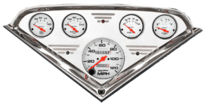 1955-1959 Chevy Truck Billet Aluminum Gauge Panel w/ Auto Meter Phantom Gauges