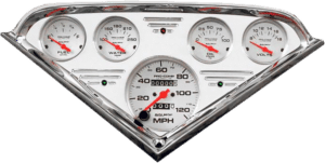 1955-1959 Chevy Truck Aluminum Gauge Panel w/ Ultra-Lite Gauges