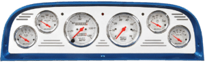 1960-1963 Chevy Truck Billet Aluminum Gauge Panel w/ Auto Meter Street Rod series gauges