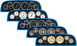 1960-1963 Chevy Truck Billet Aluminum 6 Gauge Panel w/ Classic Instruments Gauges