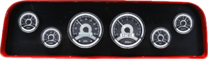 1960-1961 GMC Truck Billet Aluminum Gauge Panel w/ Dakota Digital VHX Black Alloy Gauges