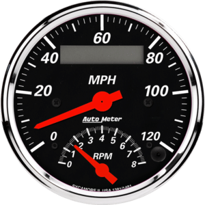 1481 Auto Meter Designer Black 3 3/8" Speedometer/Tachometer Combo Gauge (120 MPH / 8,000 RPM)