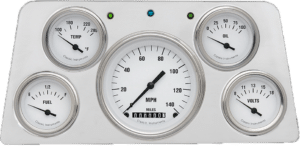 1960-1961 GMC Truck Billet Aluminum 5 Gauge Direct Fit Panel w/ Classic Instruments Gauges