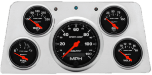 1960-1961 GMC Truck Billet Aluminum 5 Gauge Direct Fit Panel w/ Sport-Comp gauges
