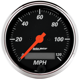 1487 Auto Meter Designer Black 3 1/8" Electric 0-120 MPH Speedometer