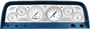 1964-1966 Chevy Truck Billet Aluminum 6 Gauge Panel w/ Classic Instruments Gauges