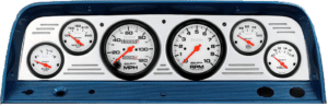 1964-1966 Chevy Truck Billet Aluminum Gauge Panel w/ Auto Meter Phantom Gauges