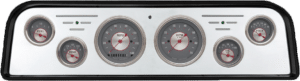 1962-1966 GMC Truck Billet Aluminum 6 Gauge Panel w/ Classic Instruments Gauges