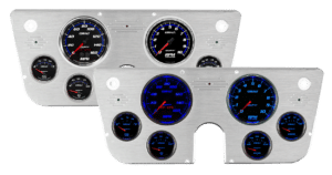1967-1972 Chevy Truck Aluminum Gauge Panel w/ Auto Meter Cobalt Gauges