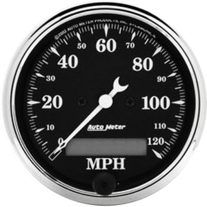 1787 Auto Meter Old Tyme Black 3 1/8" Electric 0-120 MPH Speedometer