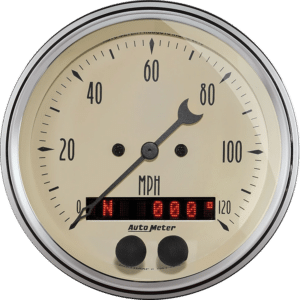 1849 Auto Meter Antique Beige 3 3/8" GPS Speedometer (120 MPH)