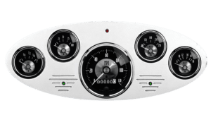 1934 Ford Truck Billet Aluminum 5 Gauge Panel w Auto Meter Prestige Series