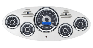 1934 Ford Truck Billet Aluminum Gauge Panel w/ Dakota Digital VHX-1050 Black Alloy Gauges