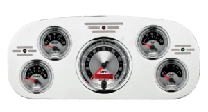 1935-1937 Ford Truck Aluminum Dash Insert w/ Auto Meter American Muscle Gauges