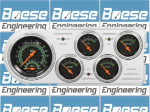 1948-1950 Ford Truck Aluminum 5 Gauge Panel w/ Classic Instruments Gauges (Ultimate Speedometer)