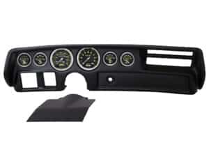 Auto Meter Direct Fit 1970-1972 Chevrolet Chevelle, El Camino, Malibu & Monte Carlo Non SS Instrument Panel With Carbon Fiber Gauges