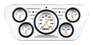 1953-1955 Ford Truck Billet Aluminum 5 Gauge Panel w/ Classic Instruments Gauges