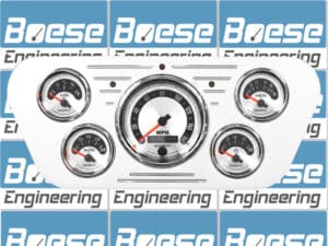 1953-1955 Ford Truck Billet Aluminum Dash Insert w/ Auto Meter American Muscle Gauges