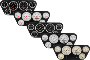 1953-1955 Ford Truck Billet Aluminum Gauge Panel w/ AutoMeter Street Rod Series Gauges