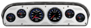 1957-1960 Ford Truck Aluminum 6 Gauge Panel w/ Auto Meter Cobalt Gauges