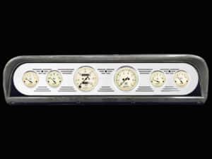1967-1972 Ford Truck Aluminum Gauge Panel w/ Auto Meter Street Rod Series Gauges