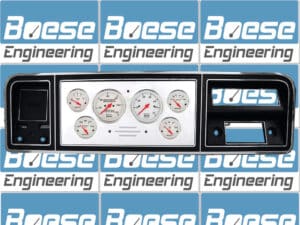 73 74 75 76 77 78 79 Ford Truck Billet Aluminum Dash Insert w/ Auto Meter Arctic White Gauges