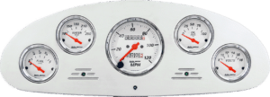 1933-35 Chevy Standard / 1933 Chevy Master Aluminum Gauge Panel w/ Auto Meter Street Rod series gauges