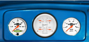 1935-1936 Chevy Master or 1935-1939 Chevy Truck Gauge Adapters w/ Auto Meter Chevy Vintage Gauges