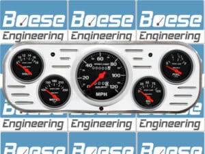 1937-1938 Chevy Car Aluminum Dash Insert w/ Sport-Comp Gauges