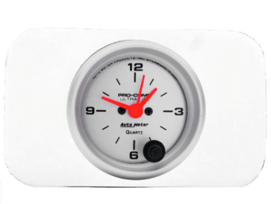 1937-1938 Chevy Car Clock Insert w/ Auto Meter Ultra Lite Clock