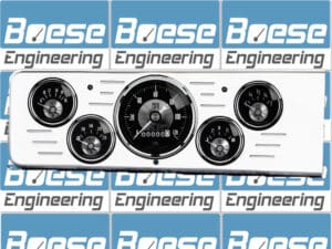 1940 Chevy Car Billet Aluminum 5 Gauge Panel w Auto Meter Prestige Series