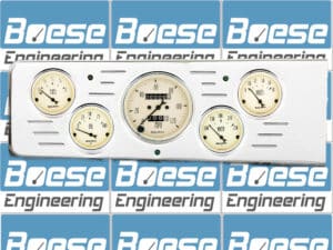 1940 Chevy Car Billet Aluminum Gauge Panel With Auto Meter Street Rod series gauges