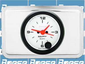 1940 Chevy Car Clock Insert w/ Auto Meter Phantom Clock