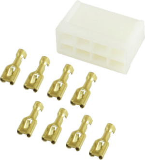 3299 Auto Meter 8 Terminal Wiring Connector For Electric In Dash Speedometer, Tachometer, or Quad Gauge