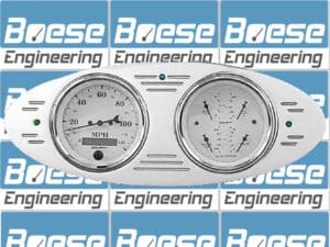 1932 Ford Car Billet Aluminum Gauge Panel w/ Auto Meter Street Rod Series Gauges