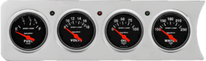 1941-1948 Chevy Car 4 Gauge Dash Insert w/ AutoMeter Sport-Comp Gauges