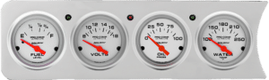 1941-1948 Chevy Car 4 Gauge Insert w/ Auto Meter Ultra-Lite Gauges