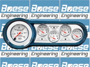 1953-1954 Chevy Car Billet Aluminum Gauge Panel w/ Auto Meter Street Rod series gauges