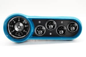 1953-1954 Chevy Car Gauge Panels w/ Auto Meter Black Diamond Gauges