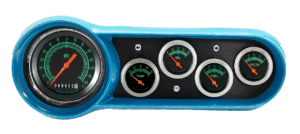 1953-1954 Chevy Car Aluminum Gauge Panels w/ Classic Instruments G/Stock Gauges