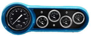 1953-1954 Chevy Car Aluminum Gauge Panels w/ Classic Instruments Hot Rod Gauges