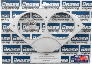 55-56 Chevy Car Aluminum Gauge Panel for 3 3/8" Quads