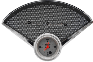 55 56 Chevy Car Aluminum Clock Insert w/ 2 5/8" Auto Meter Ultra-Lite Quartz Clock