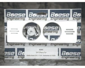 1957 Chevy Car 2 gauge radio insert for Auto Meter or VDO gauges (2 1/16")